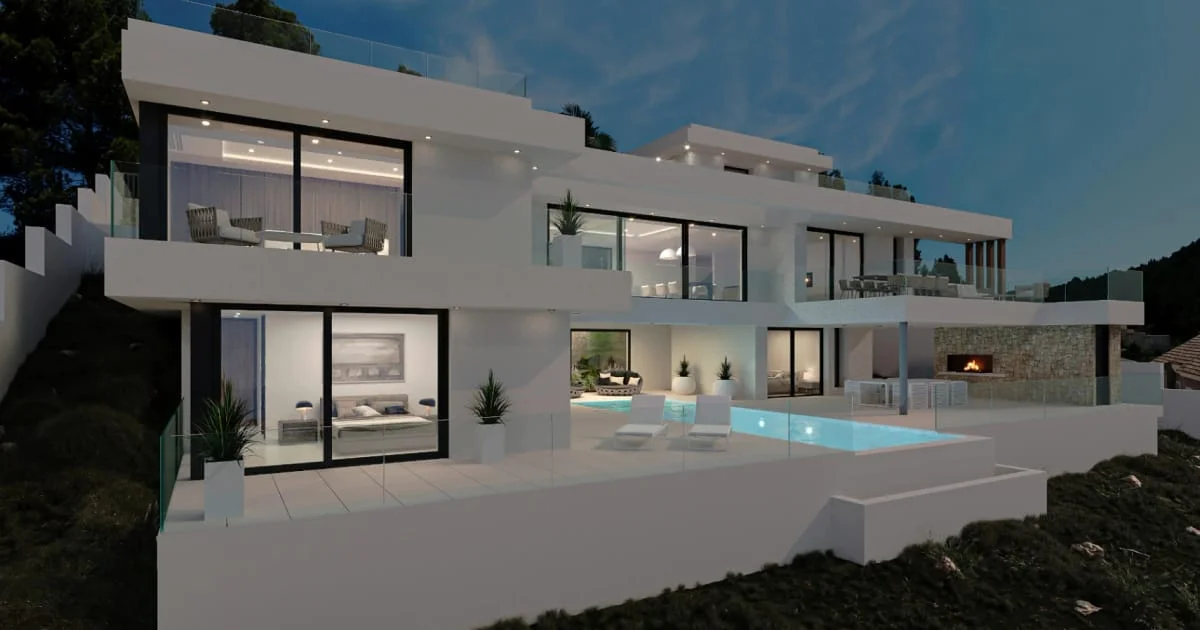 New villa in Empedrola, five bedrooms