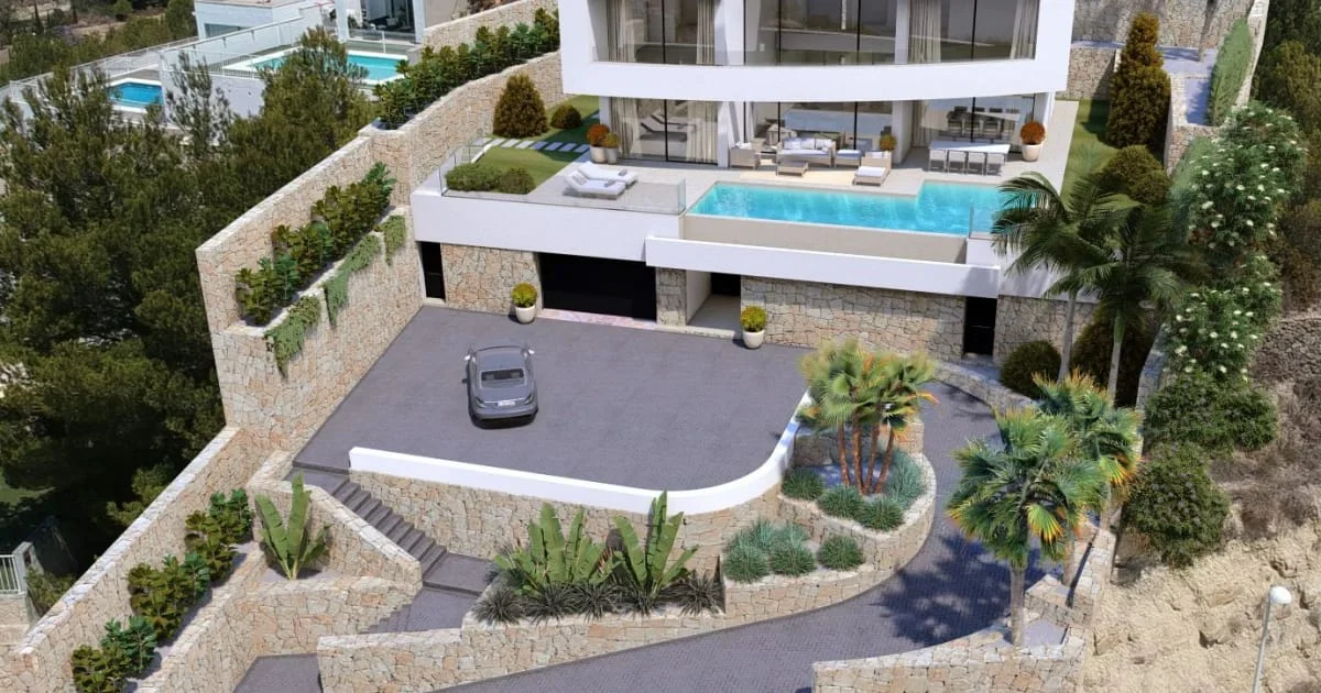 Modern Calpe villa with sea views