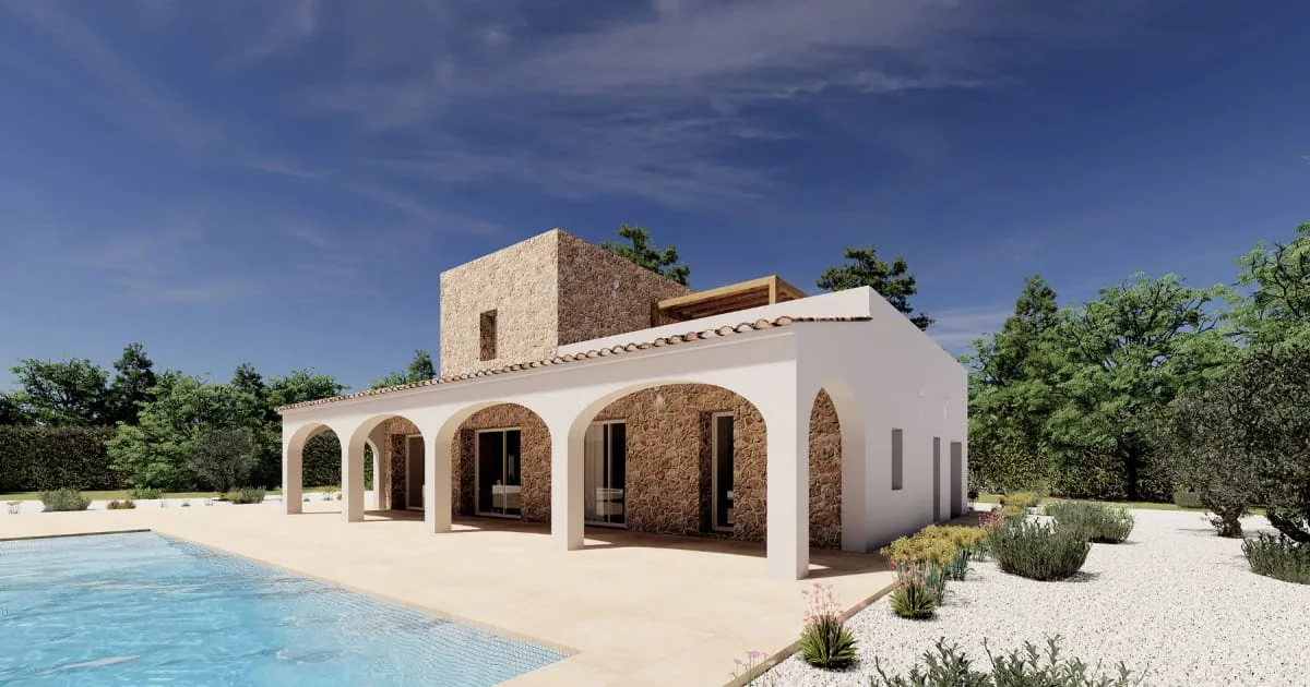 Adaptable Benissa finca project, mountain views