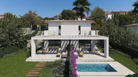 Under-construction townhouse near Mallorca coast
