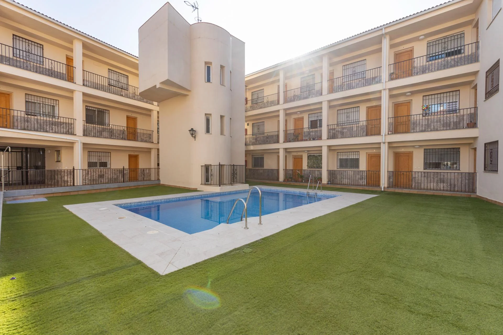 Tenanted Churriana flat with pool