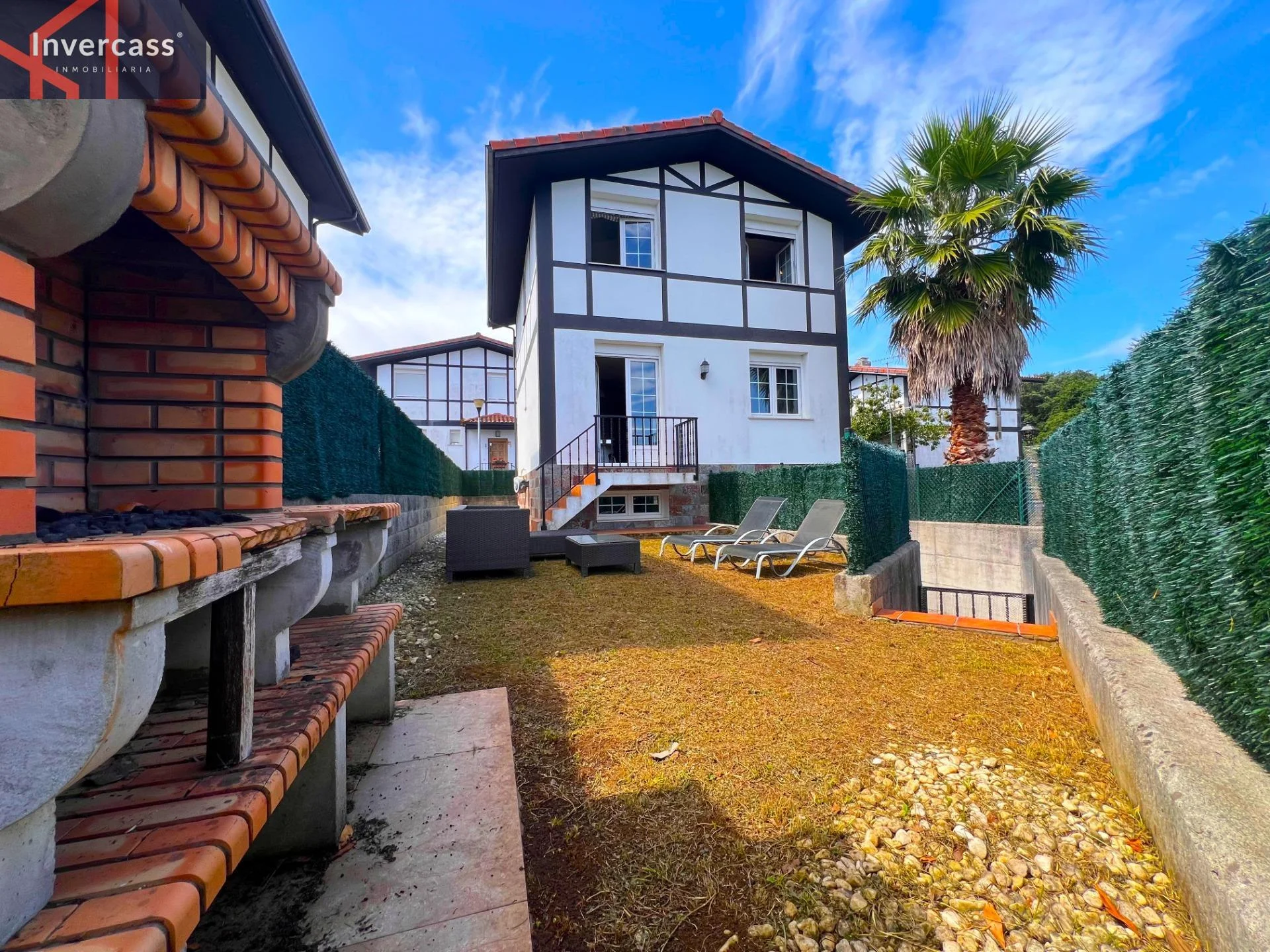Three-floor home with private garden