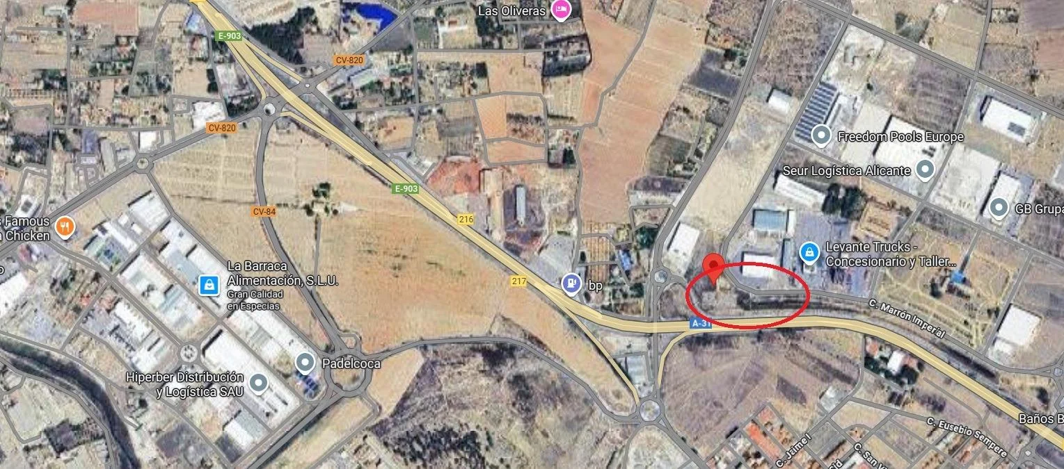 Industrial land on A-31, 10,205 m²