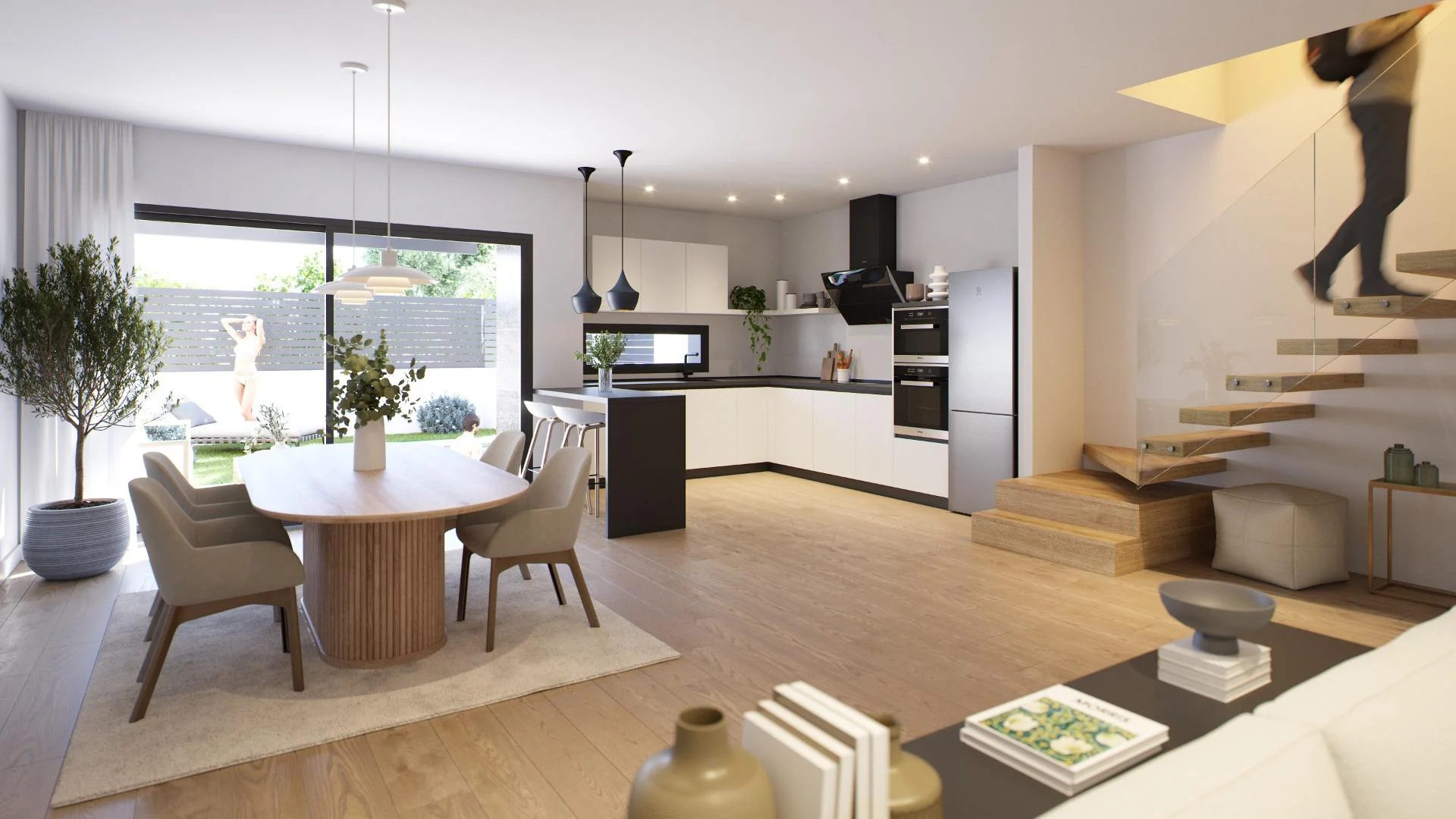 Four-bedroom townhouse with private pool