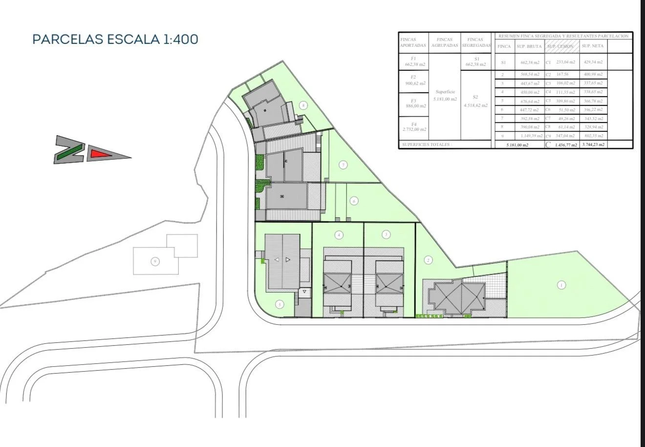 Terreno urbano con ocho parcelas de inversión