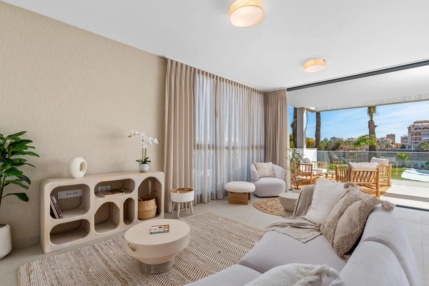 New-build coastal flat, two bedrooms