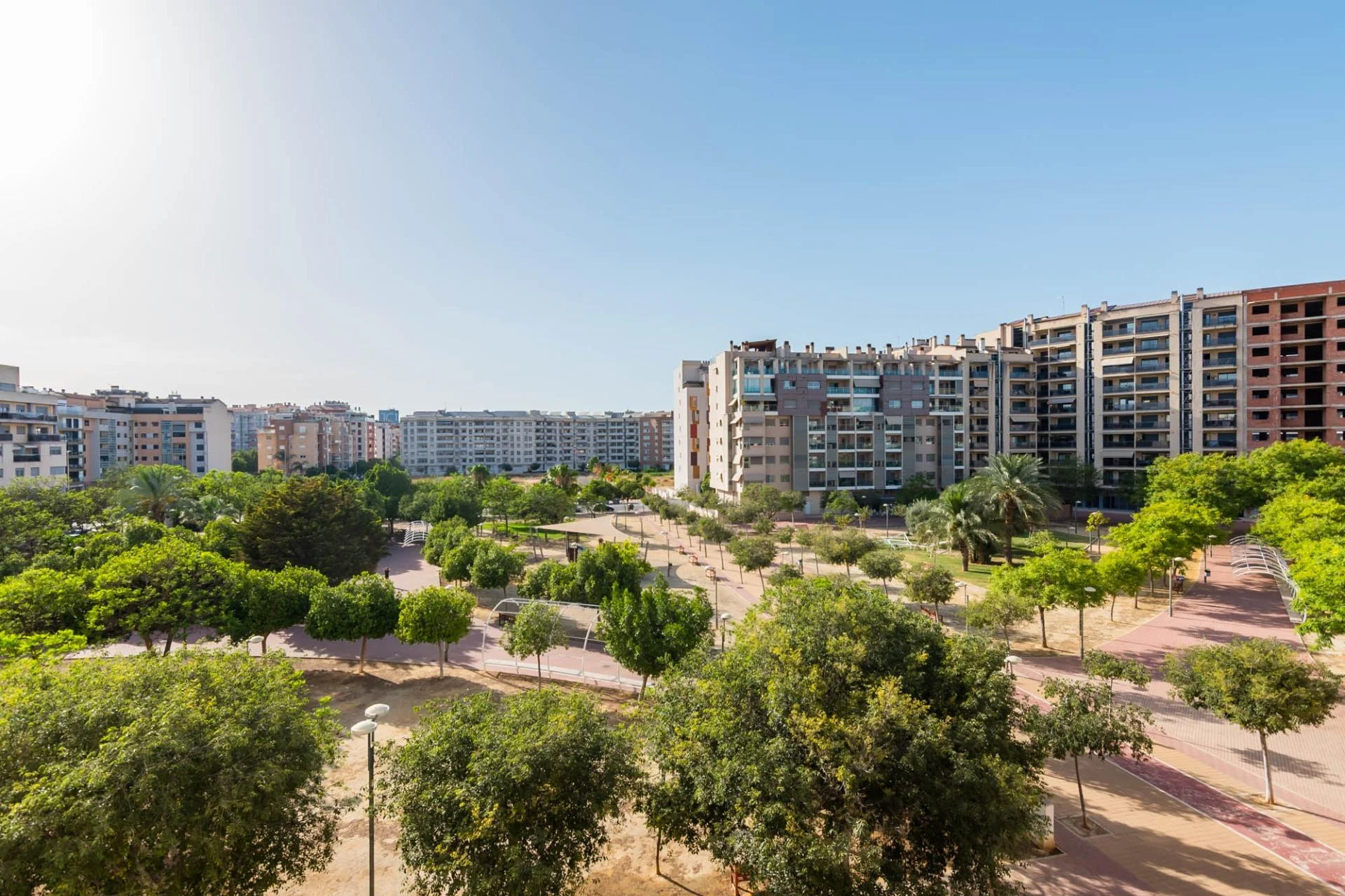 Piso exterior en Murcia con vistas al parque