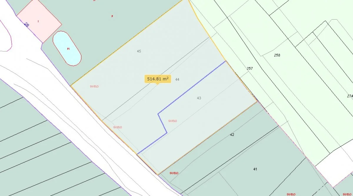 Parcela de 514 m² cerca de Combarro