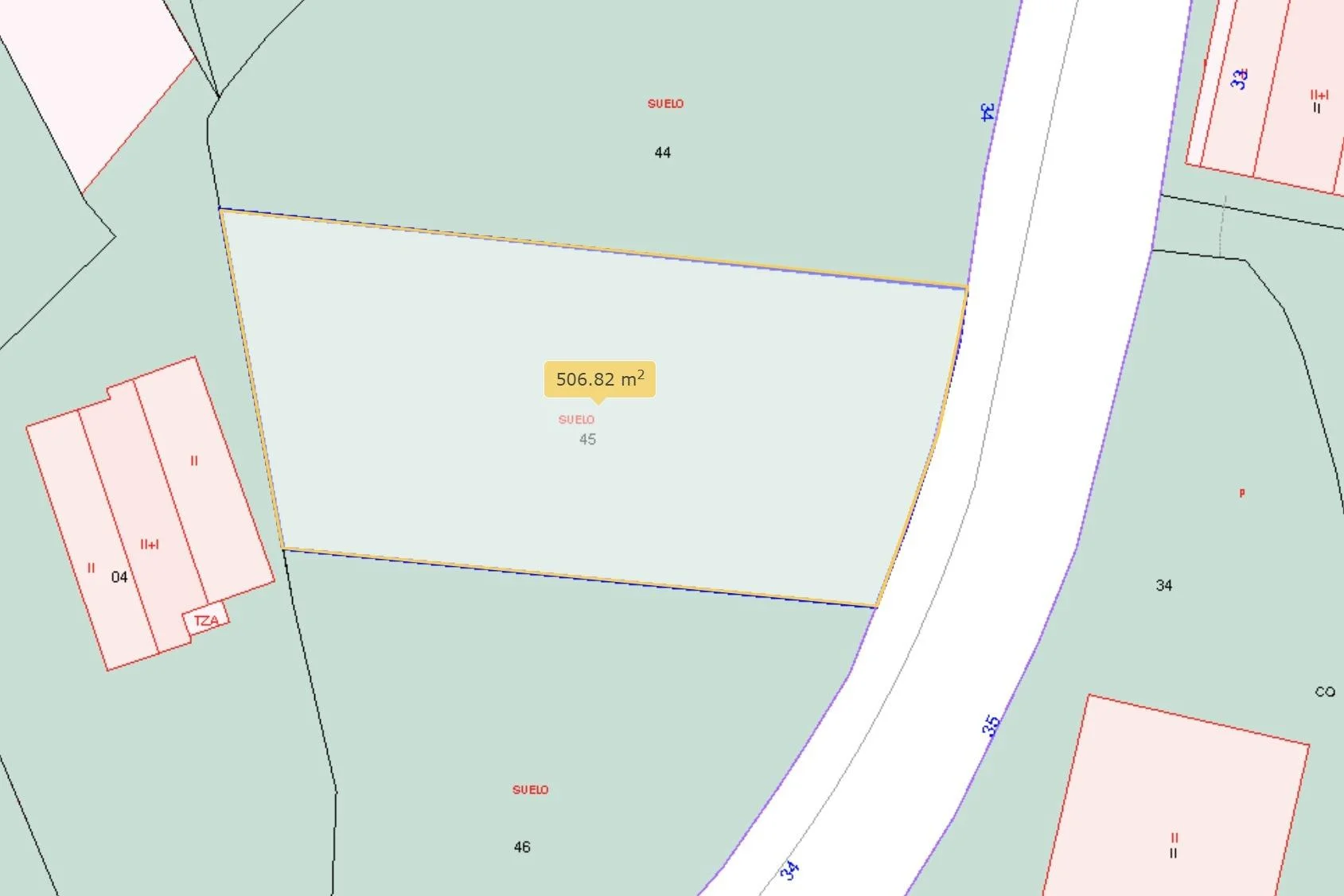 Developable Poio plot, 506 m²