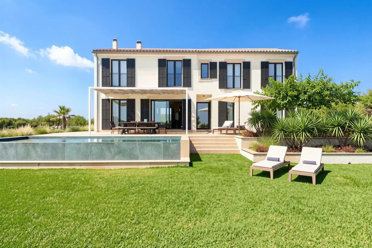 Finca reformada con piscina en Campos