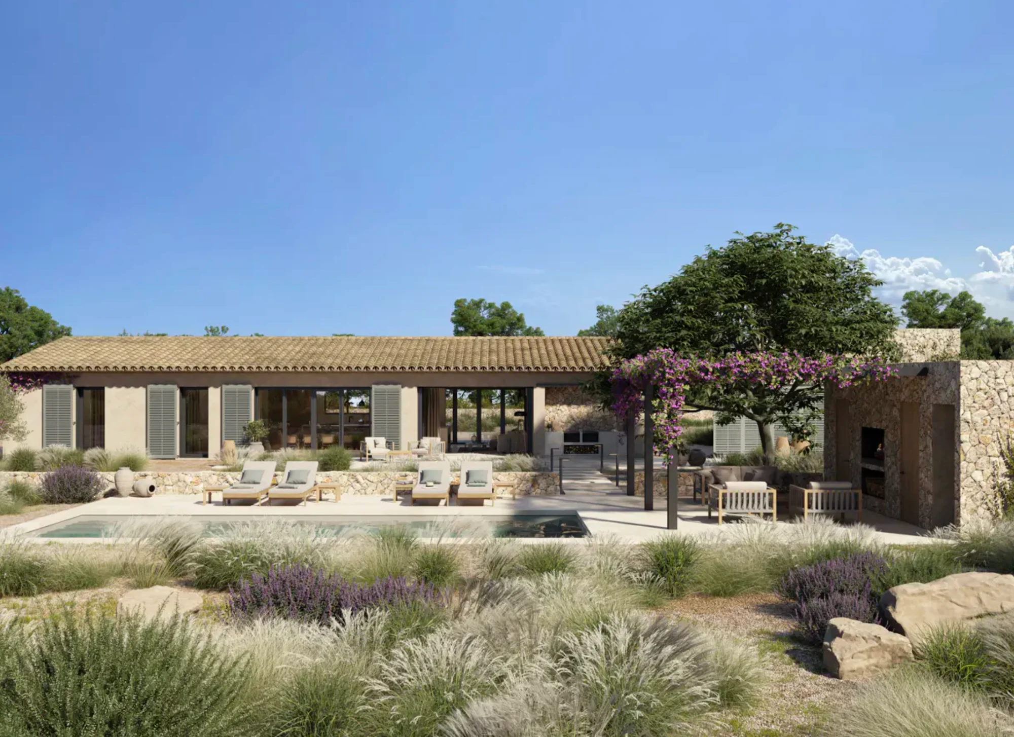 Llucmajor rustic land with villa project