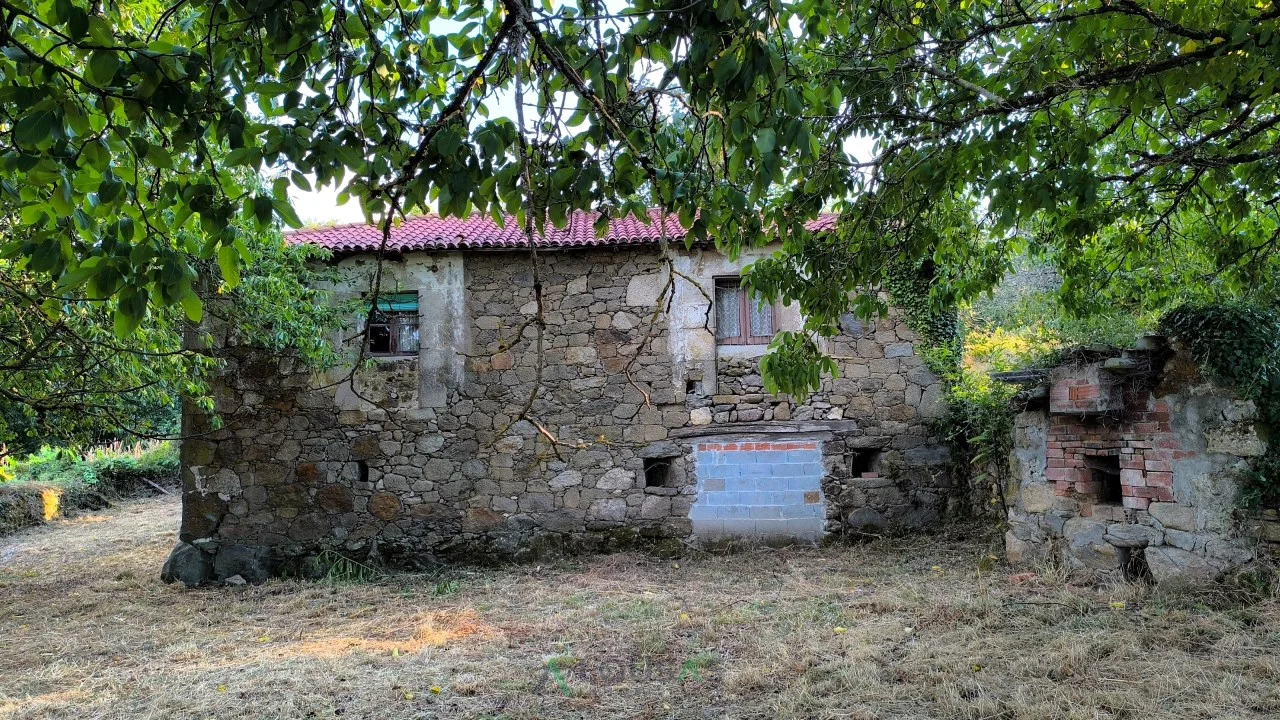 Galician stone house with vineyard plot