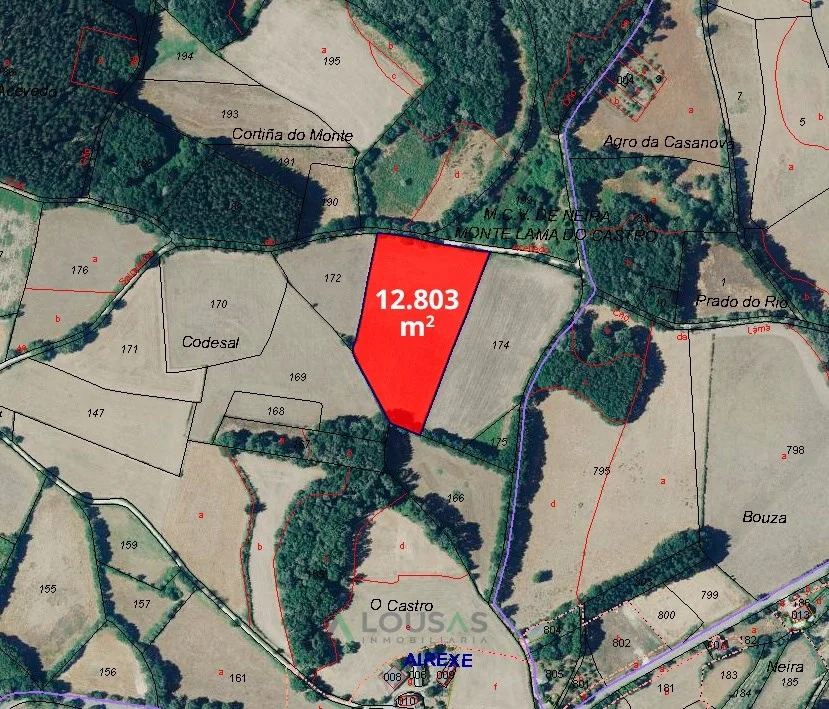 Finca rústica en Láncara, 12.803 m²