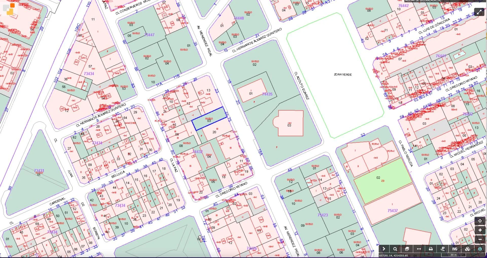 San Antonio urban plot, 700m² buildable