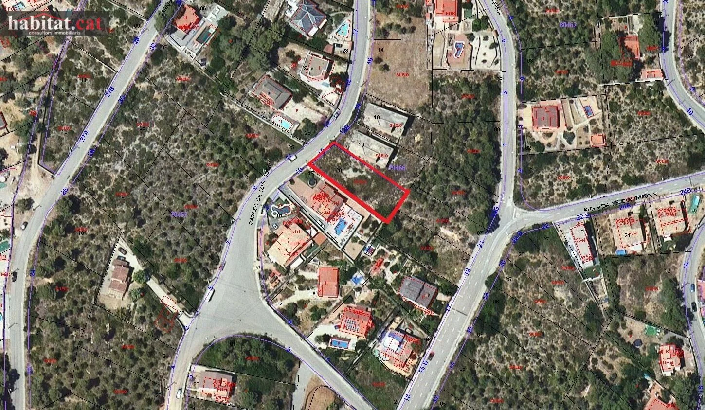Parcela urbana en Can Suria, 636 m²