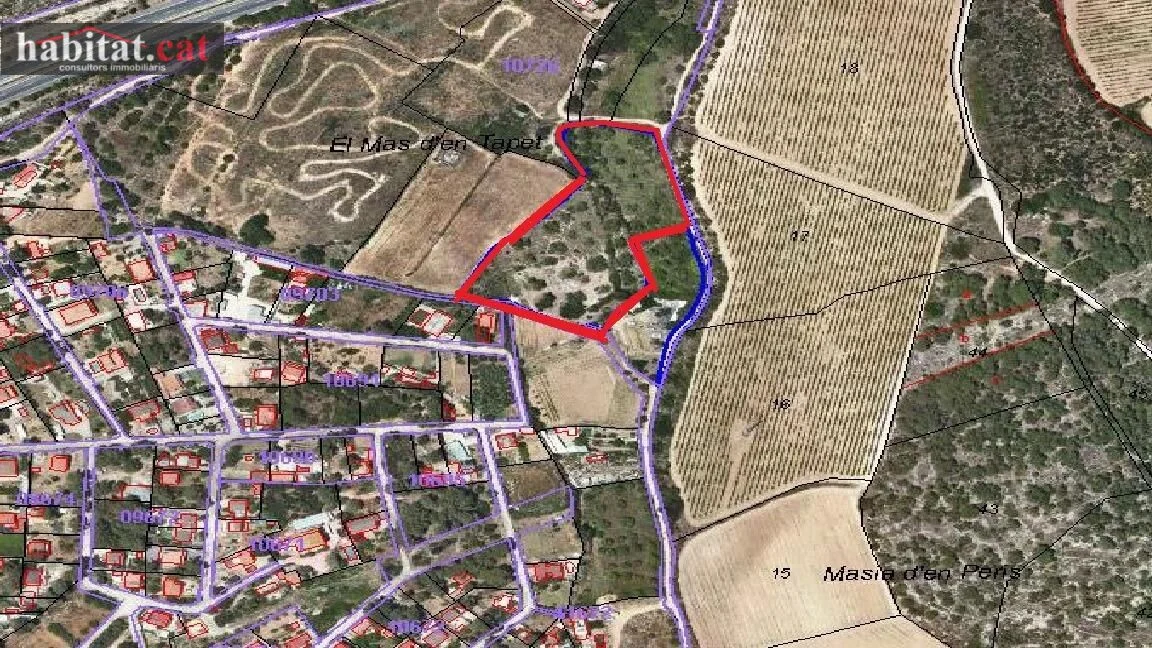 Terreno urbanizable en Mas Tapet, 9.763 m²