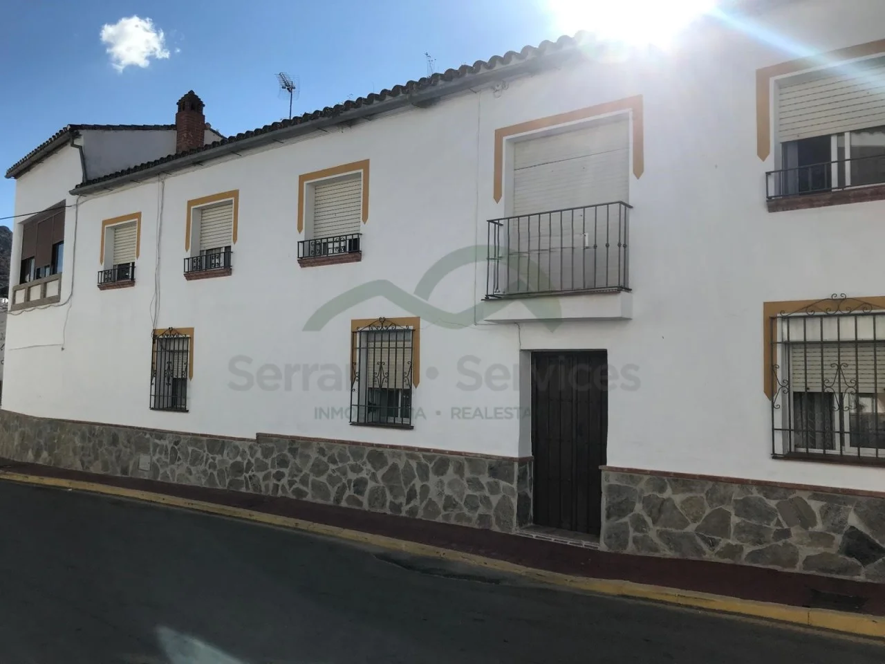 Gran casa de pueblo con olivar