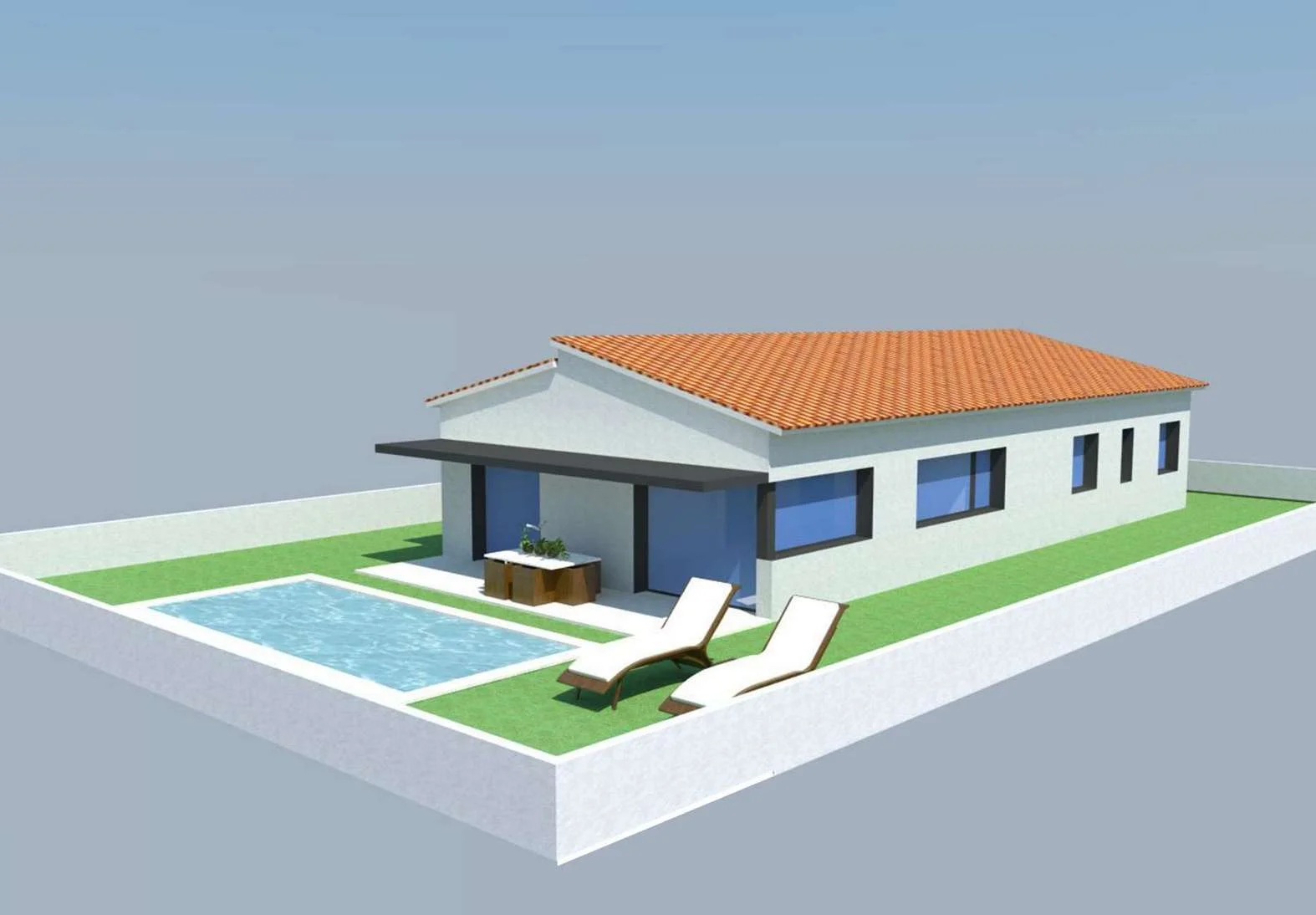 Casa moderna de obra nueva en Garriguella