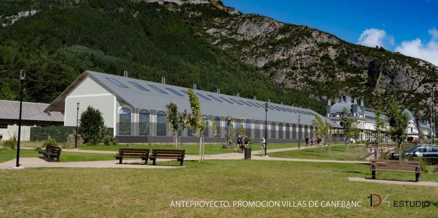 Parcela urbana junto a estación de Canfranc