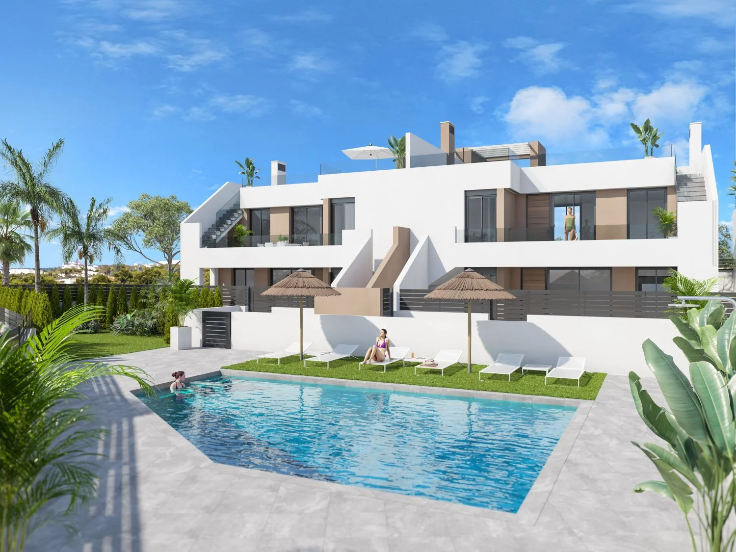 Sea-view townhouse in Lomas del Mar