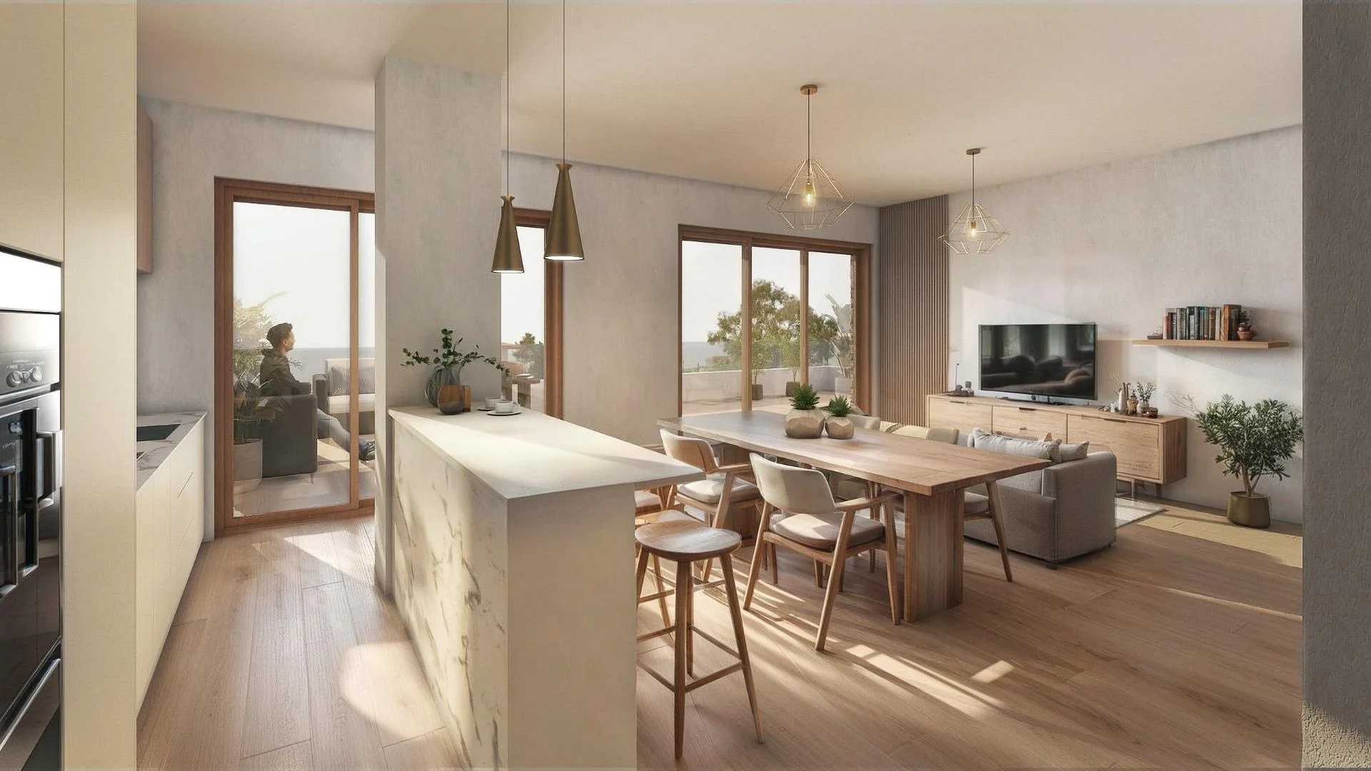 Apartamento nuevo de 1 dormitorio en El Hornillo