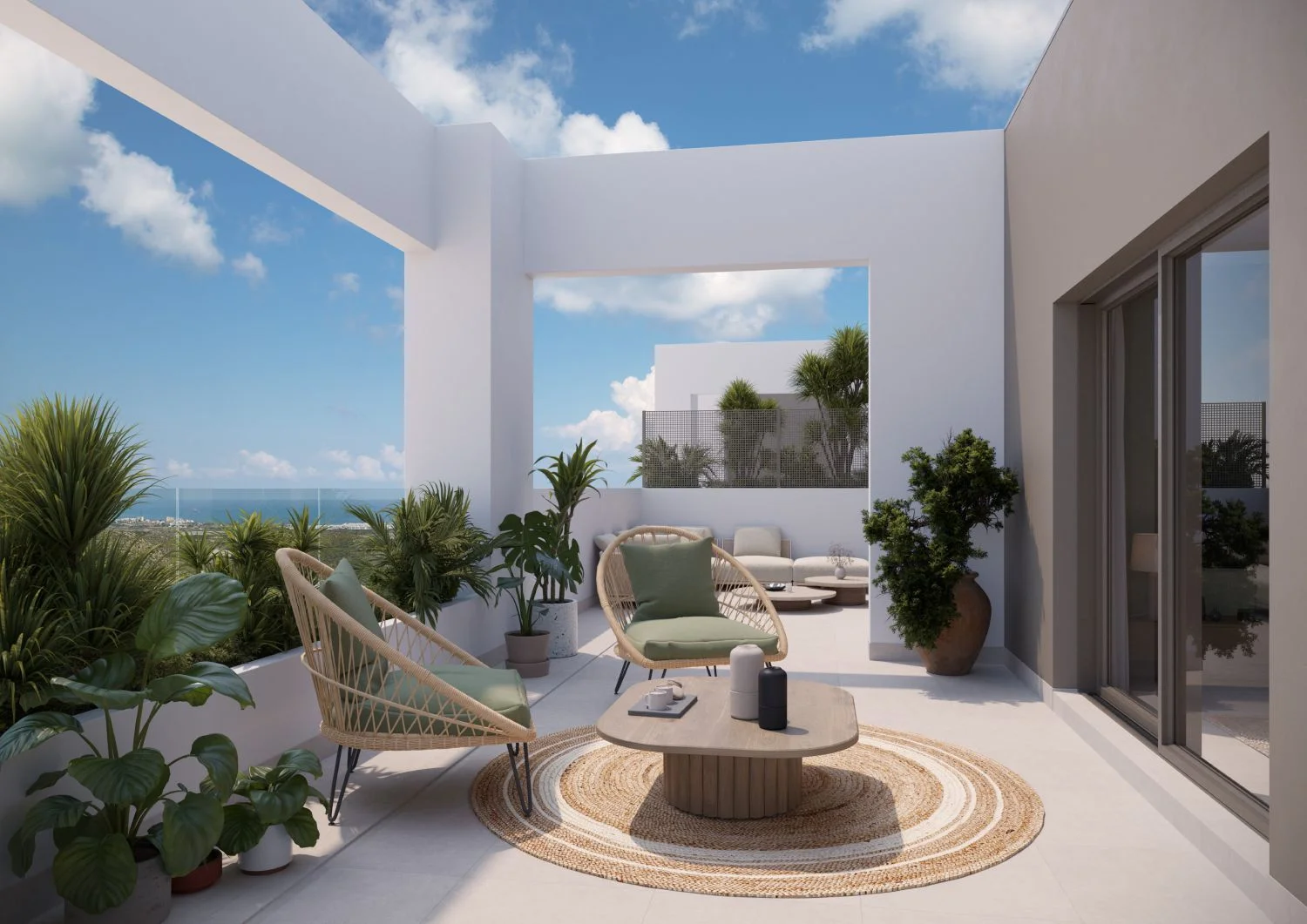 Apartamento junto al golf con terraza