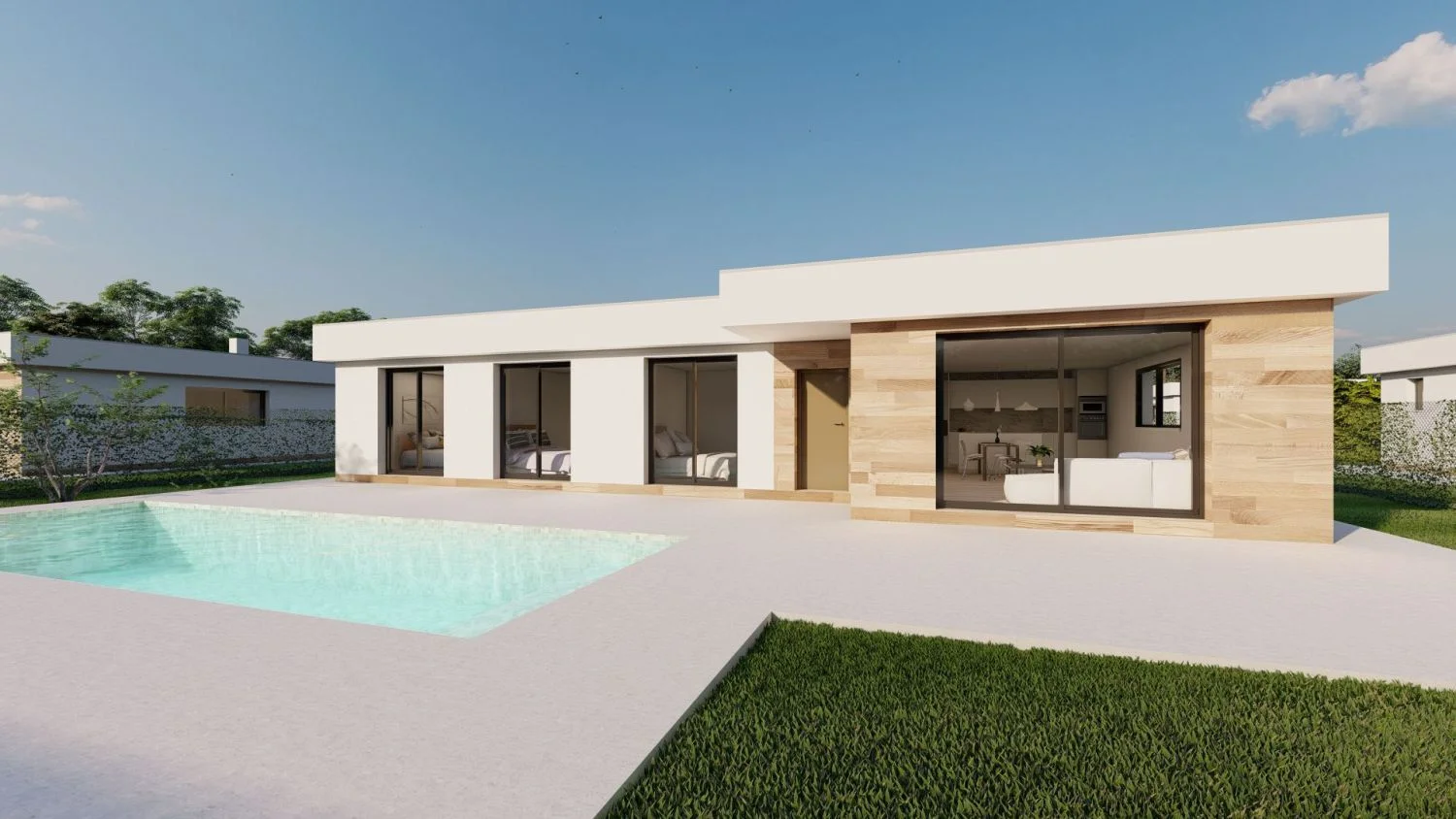 New-build Calasparra villa, 1,000 m² plot