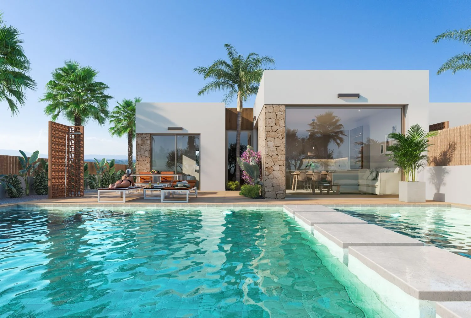 New-build villa with private pool