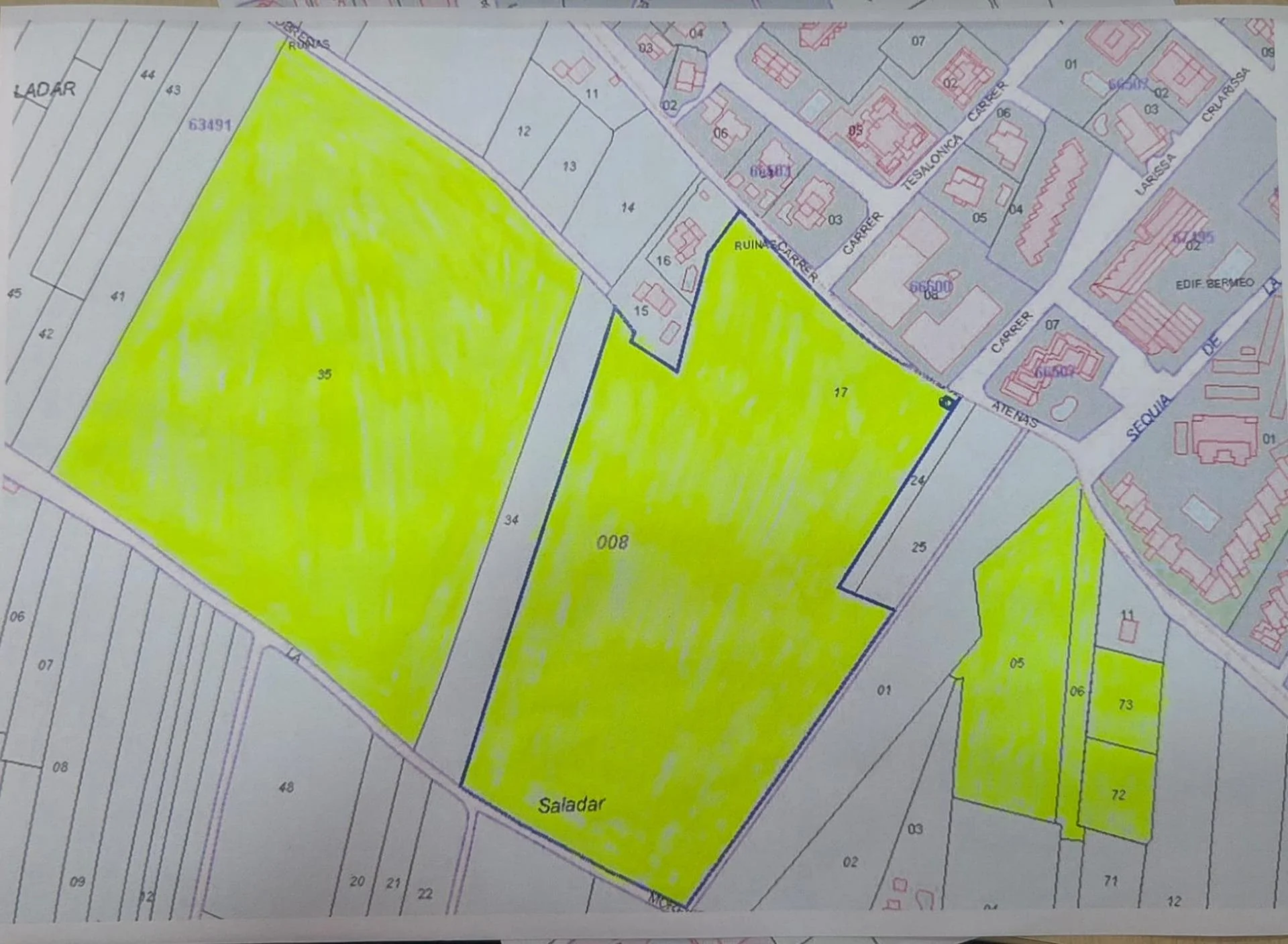 Suelo urbanizable en Saladar con 64.308 m²