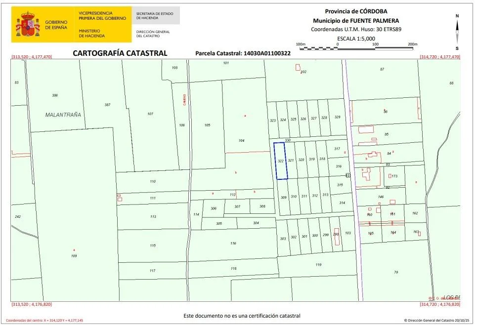 Rural plot near Fuente Palmera