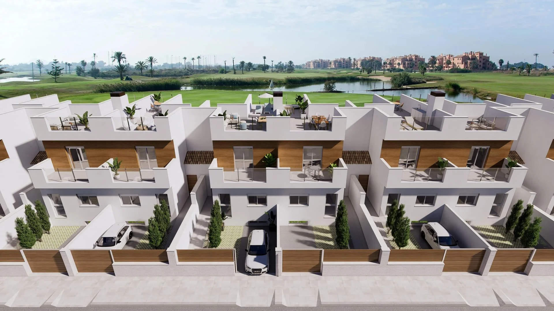 Pareado de obra nueva con piscina privada