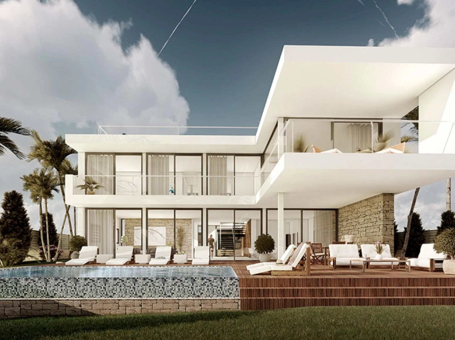 Proyecto de villa con licencia, vistas al mar y cinco suites