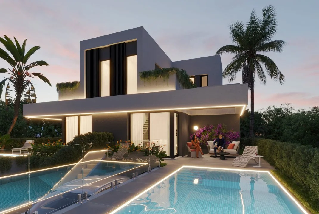 New-build Finestrat villa, 4 bedrooms