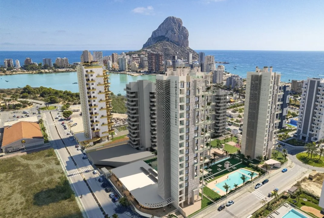 Ático con vistas al mar en Calpe, 3 dormitorios