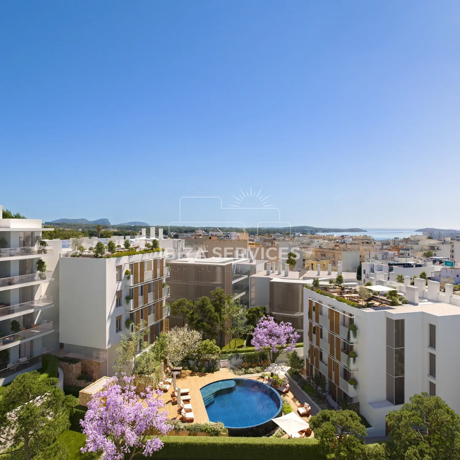 Ático sobre plano con vistas al mar