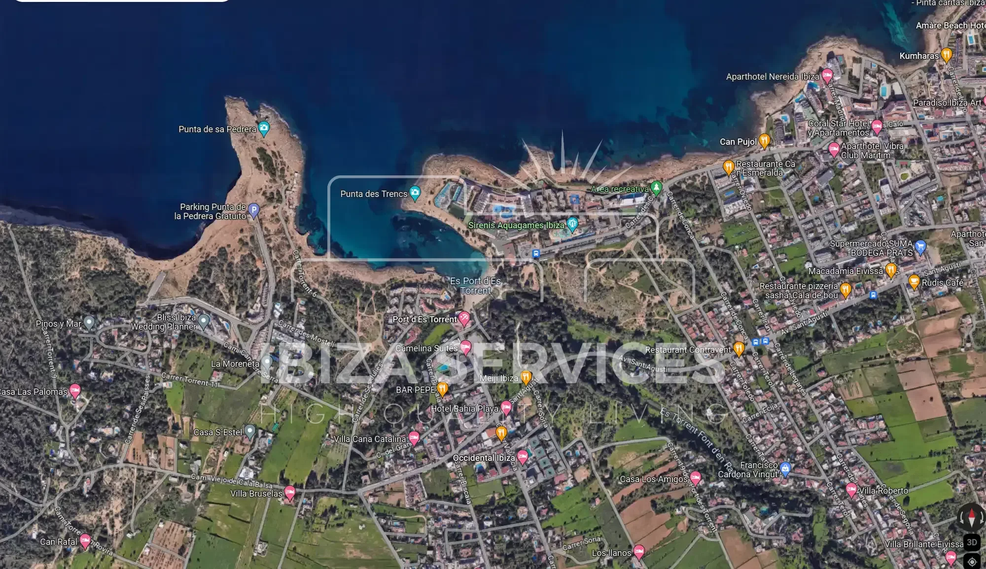 Urban development land near Ibiza coast