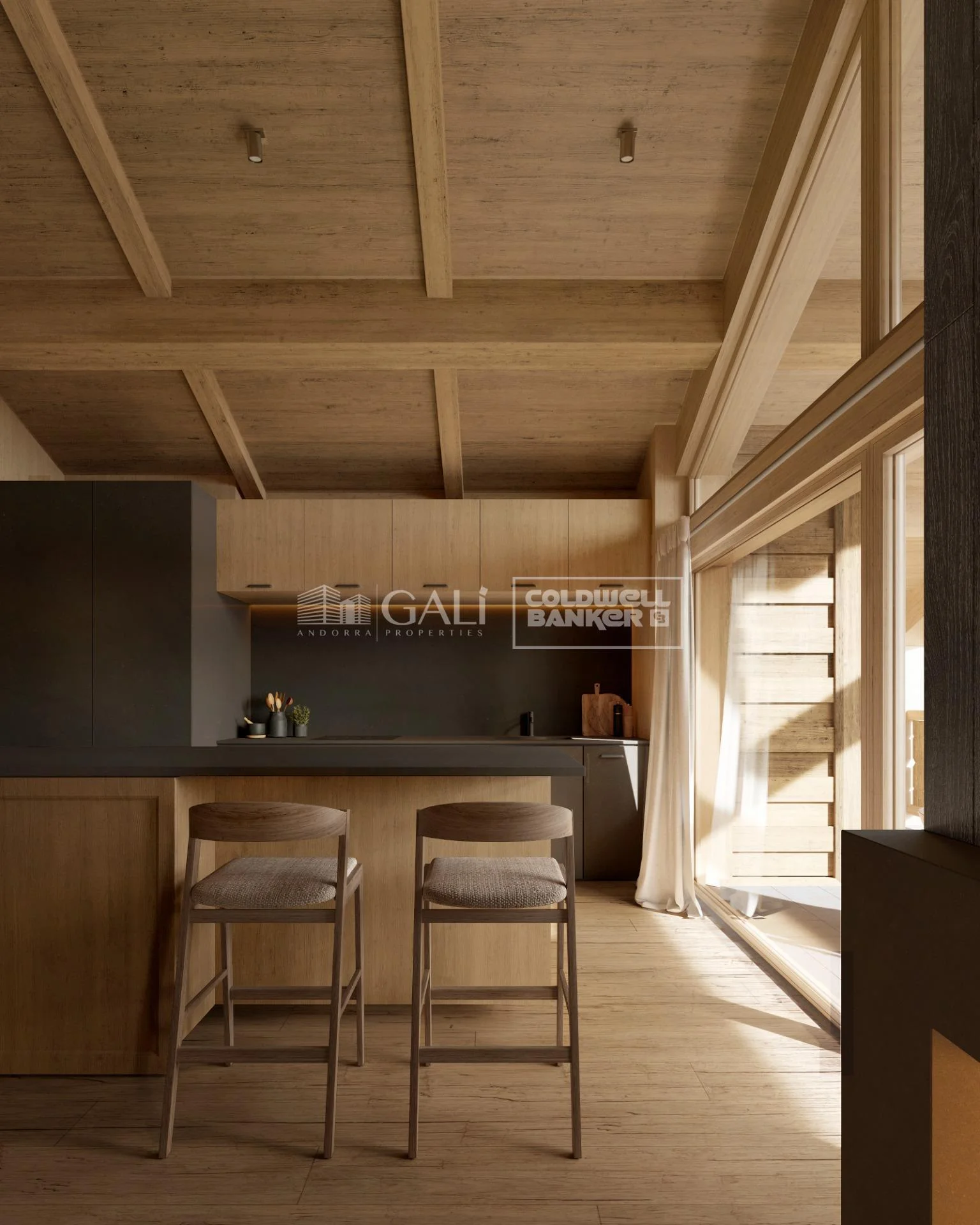 New-build ski-in flat, three bedrooms