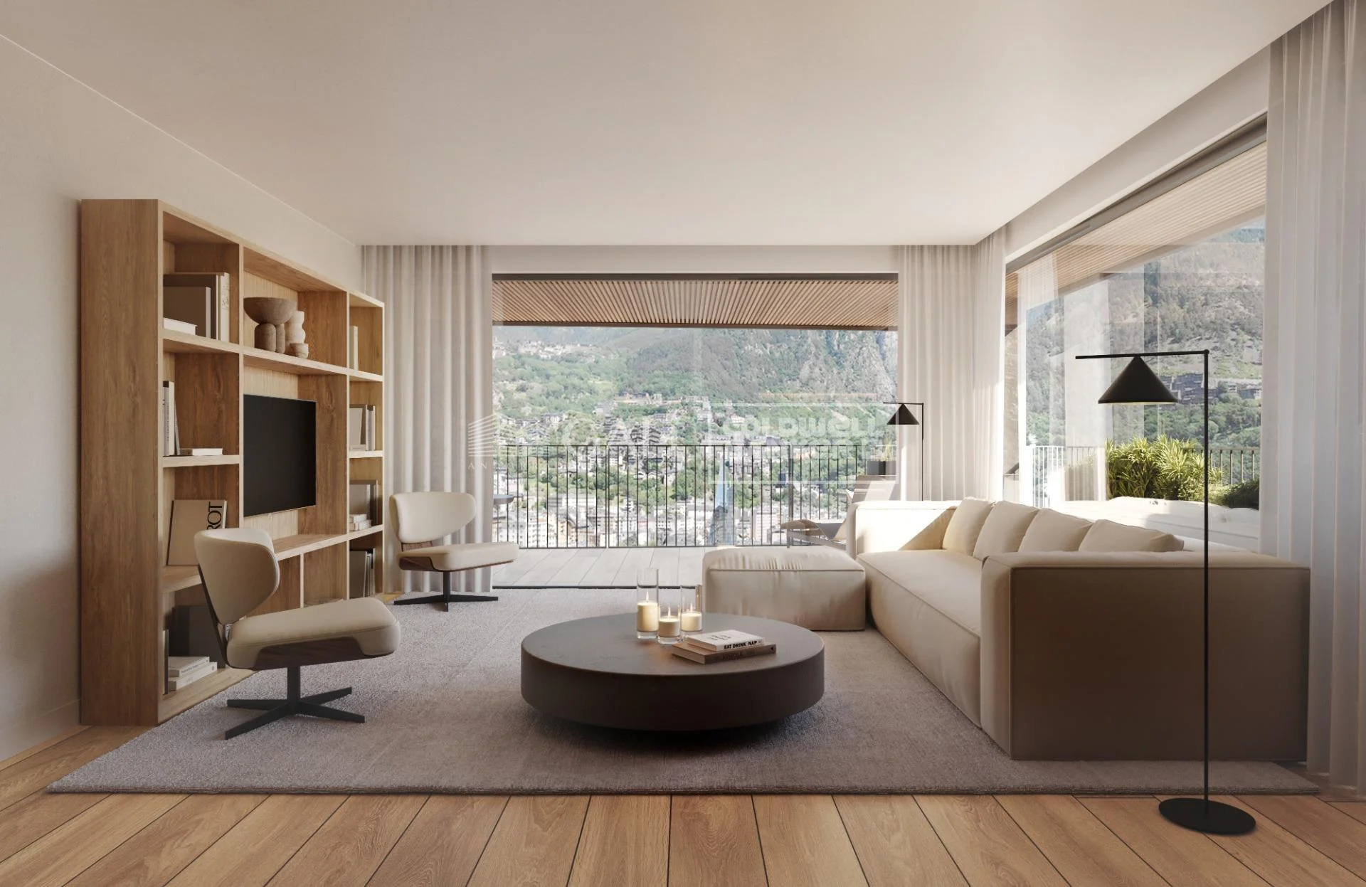 Panoramic-view flat in Escaldes development