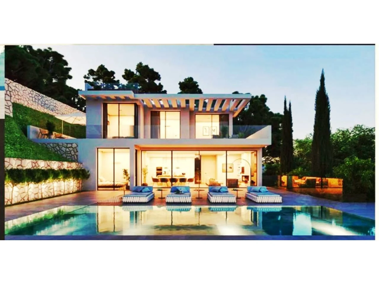 Villa nueva con piscina privada