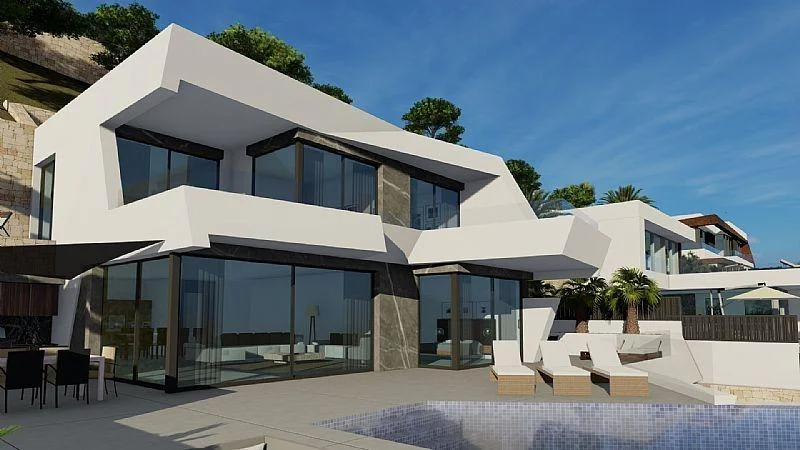 Calpe villa under construction, 489 m²