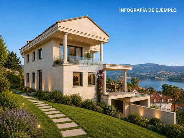 Stone chalet project, 7 bedrooms, Soutomaior