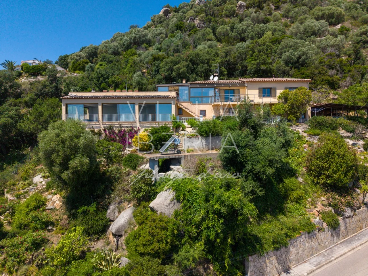 Sea-view villa with indoor pool