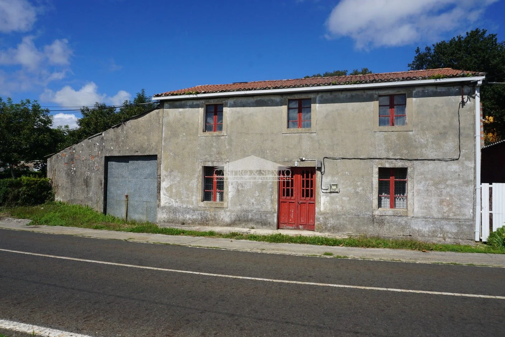Traditional stone house with land
