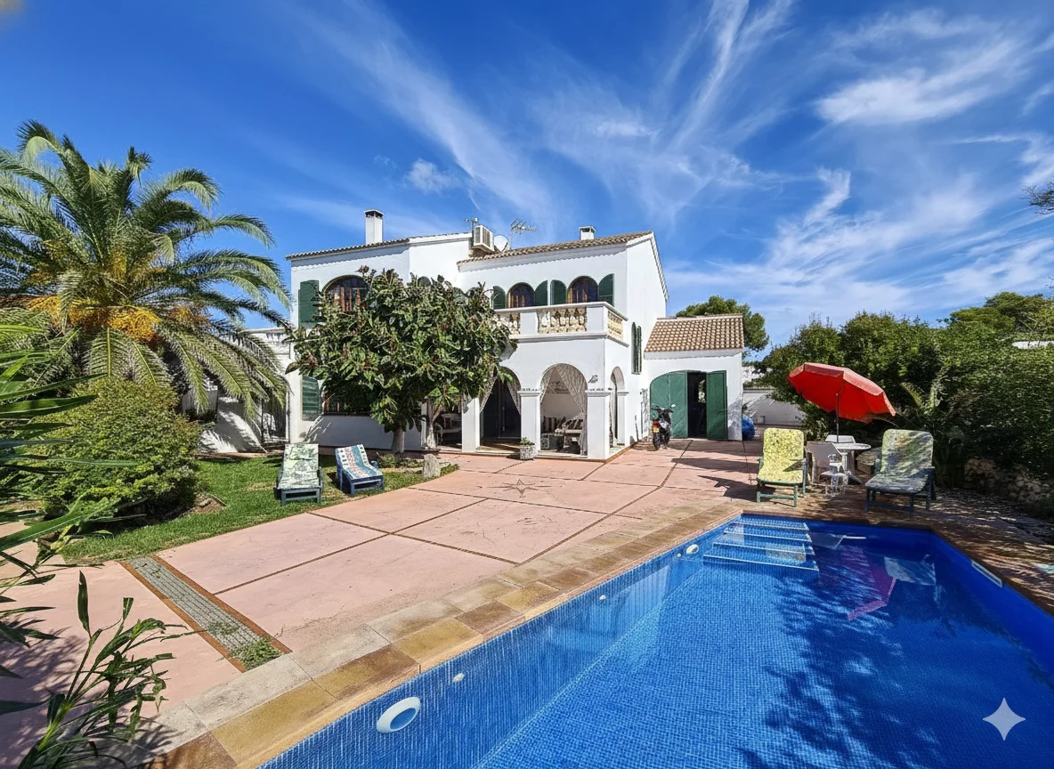 Chalet reformado en Cala Blanca, cinco dormitorios