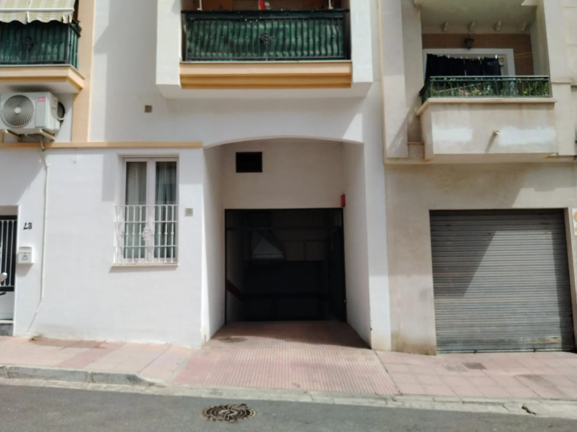 Motorcycle parking in Salobreña centre