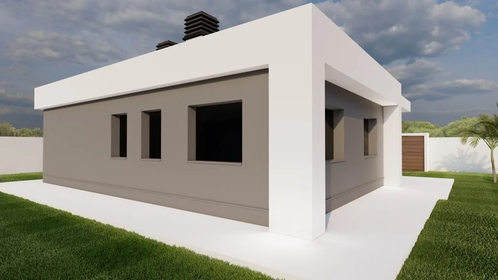 Rural plot with licensed project