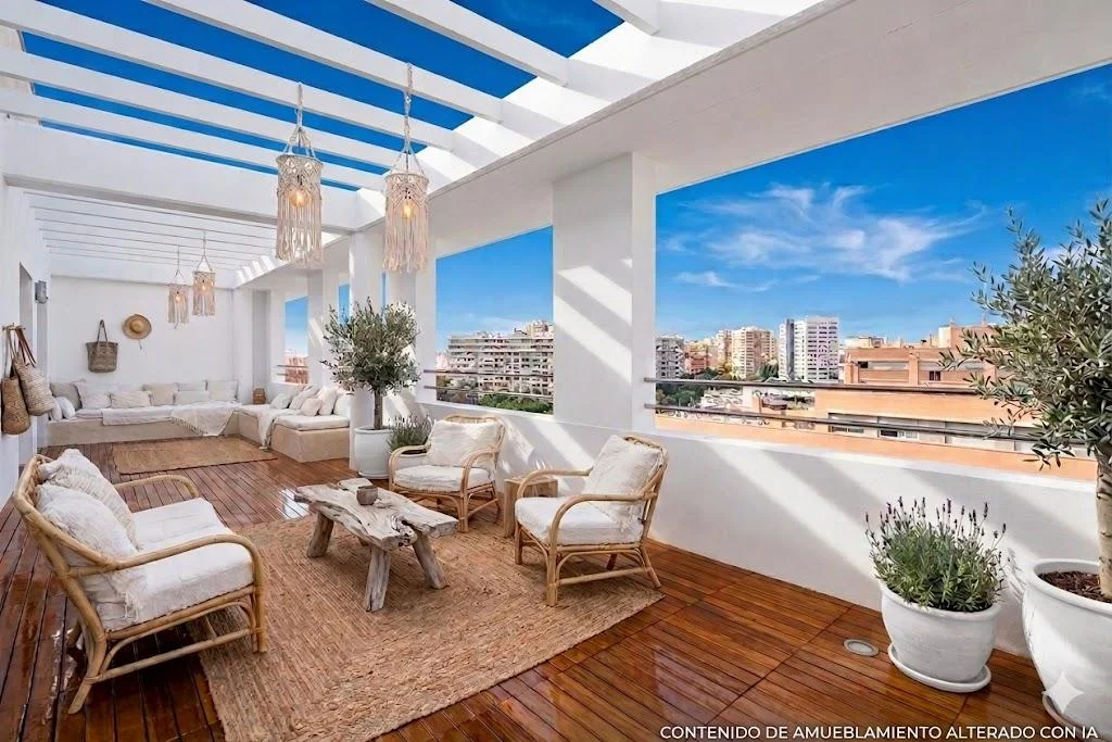 Central Málaga penthouse with 43m² terrace