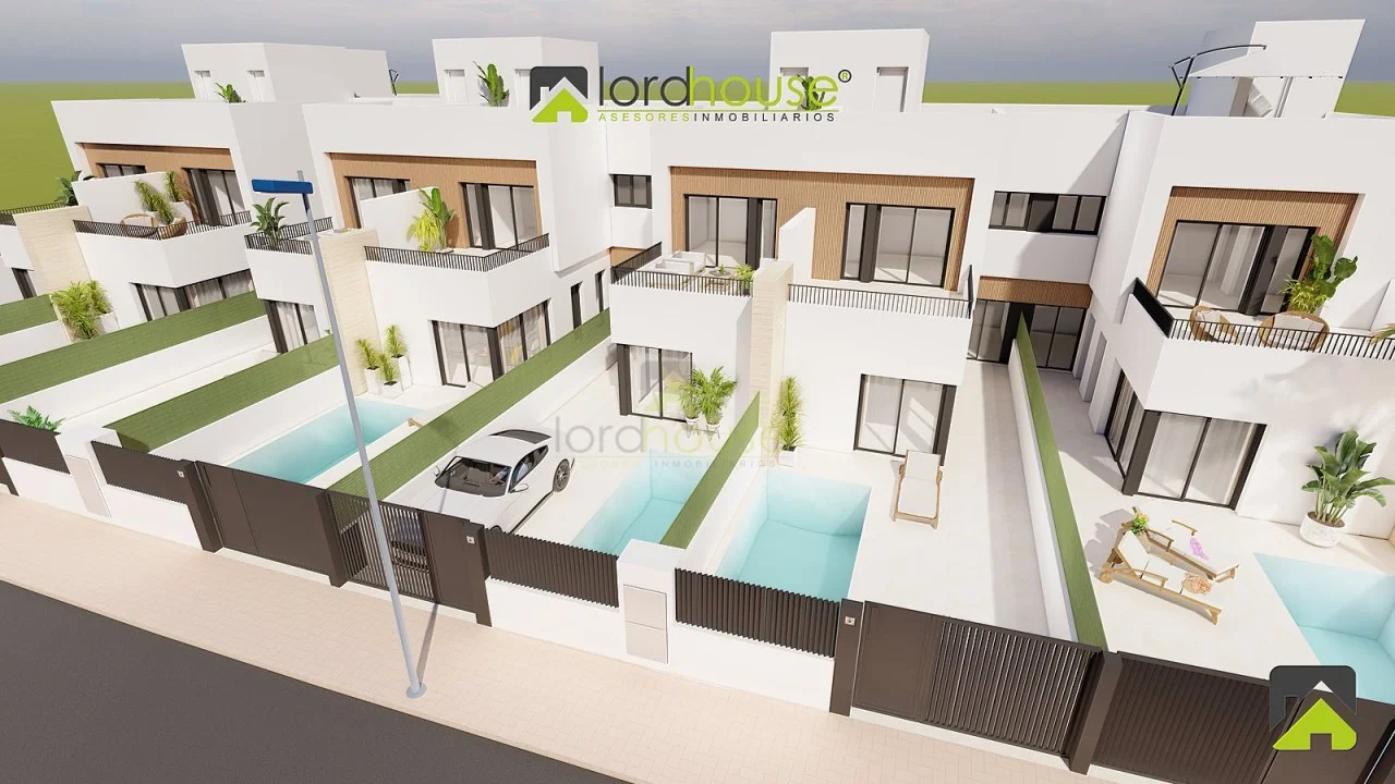 Promoción de villas nuevas cerca de la costa murciana