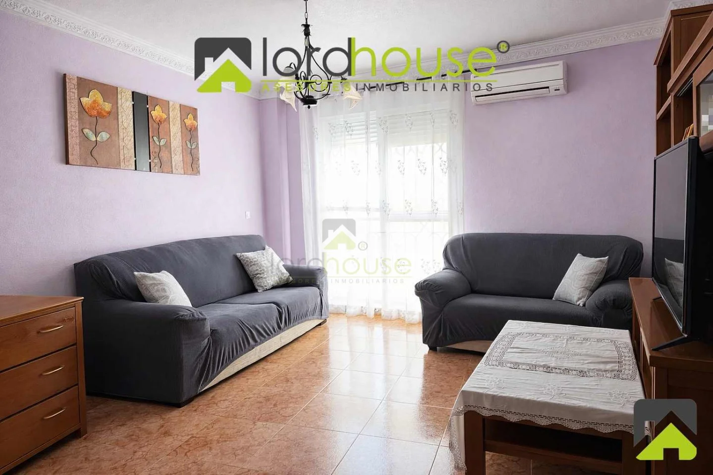 Furnished Lorca flat with garage