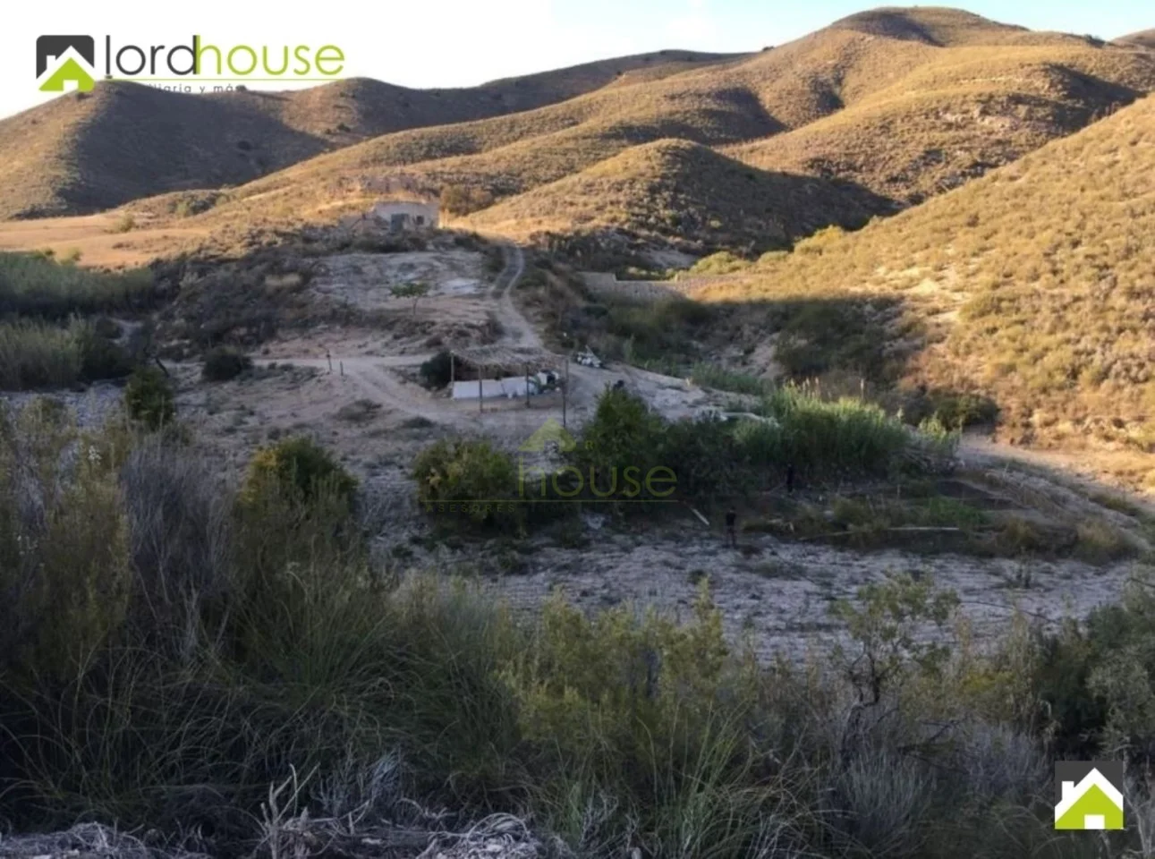Finca rústica cerca de Lorca con manantial